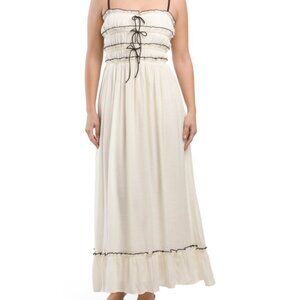 Clover Bow Front Tiered Dress